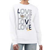 Nashville Predators G-III 4Her by Carl Banks Women's Lots Of Love Team Logo Graphic Pullover Sweatshirt - White | NHL Clearance