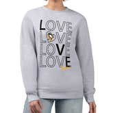Pittsburgh Penguins G-III 4Her by Carl Banks Women's Lots Of Love Team Logo Graphic Pullover Sweatshirt - Heather Gray | NHL online
