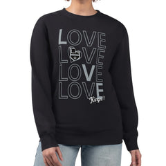 Los Angeles Kings G-III 4Her by Carl Banks Women's Lots Of Love Team Logo Graphic Pullover Sweatshirt - Black | NHL near me
