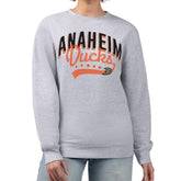 Anaheim Ducks G-III 4Her by Carl Banks Women's Filigree Team Graphic Fleece Pullover Sweatshirt - Heather Gray | NHL online