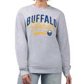 Buffalo Sabres G-III 4Her by Carl Banks Women's Filigree Team Graphic Fleece Pullover Sweatshirt - Heather Gray | NHL near me