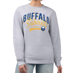 Buffalo Sabres G-III 4Her by Carl Banks Women's Filigree Team Graphic Fleece Pullover Sweatshirt - Heather Gray | NHL near me