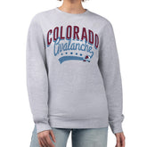 Colorado Avalanche G-III 4Her by Carl Banks Women's Filigree Team Graphic Fleece Pullover Sweatshirt - Heather Gray | NHL sale