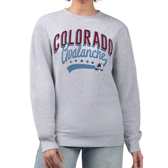 Colorado Avalanche G-III 4Her by Carl Banks Women's Filigree Team Graphic Fleece Pullover Sweatshirt - Heather Gray | NHL sale