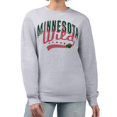 Minnesota Wild G-III 4Her by Carl Banks Women's Filigree Team Graphic Fleece Pullover Sweatshirt - Heather Gray | NHL on sale