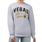 Vegas Golden Knights G-III 4Her by Carl Banks Women's Filigree Team Graphic Fleece Pullover Sweatshirt - Heather Gray | NHL on sale