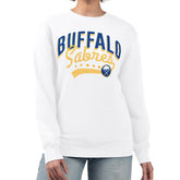 Buffalo Sabres G-III 4Her by Carl Banks Women's Filigree Team Graphic Fleece Pullover Sweatshirt - White | NHL near me