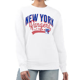New York Rangers G-III 4Her by Carl Banks Women's Filigree Team Graphic Fleece Pullover Sweatshirt - White | NHL on sale