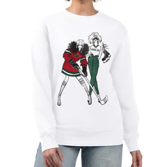 Minnesota Wild G-III 4Her by Carl Banks Women's Hockey Girls Team Graphic Fleece Pullover Sweatshirt - White | NHL on sale