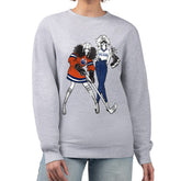 Edmonton Oilers G-III 4Her by Carl Banks Women's Hockey Girls Team Graphic Fleece Pullover Sweatshirt - Heather Gray | NHL sale
