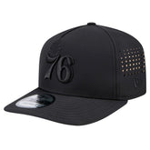 New Era Philadelphia 76ers Vented 9FIFTY A-Frame Snapback Hat Black