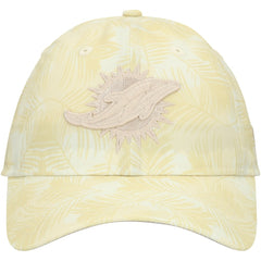 Miami Dolphins New Era Women's Frond 9TWENTY Adjustable Hat - Cream - NFL