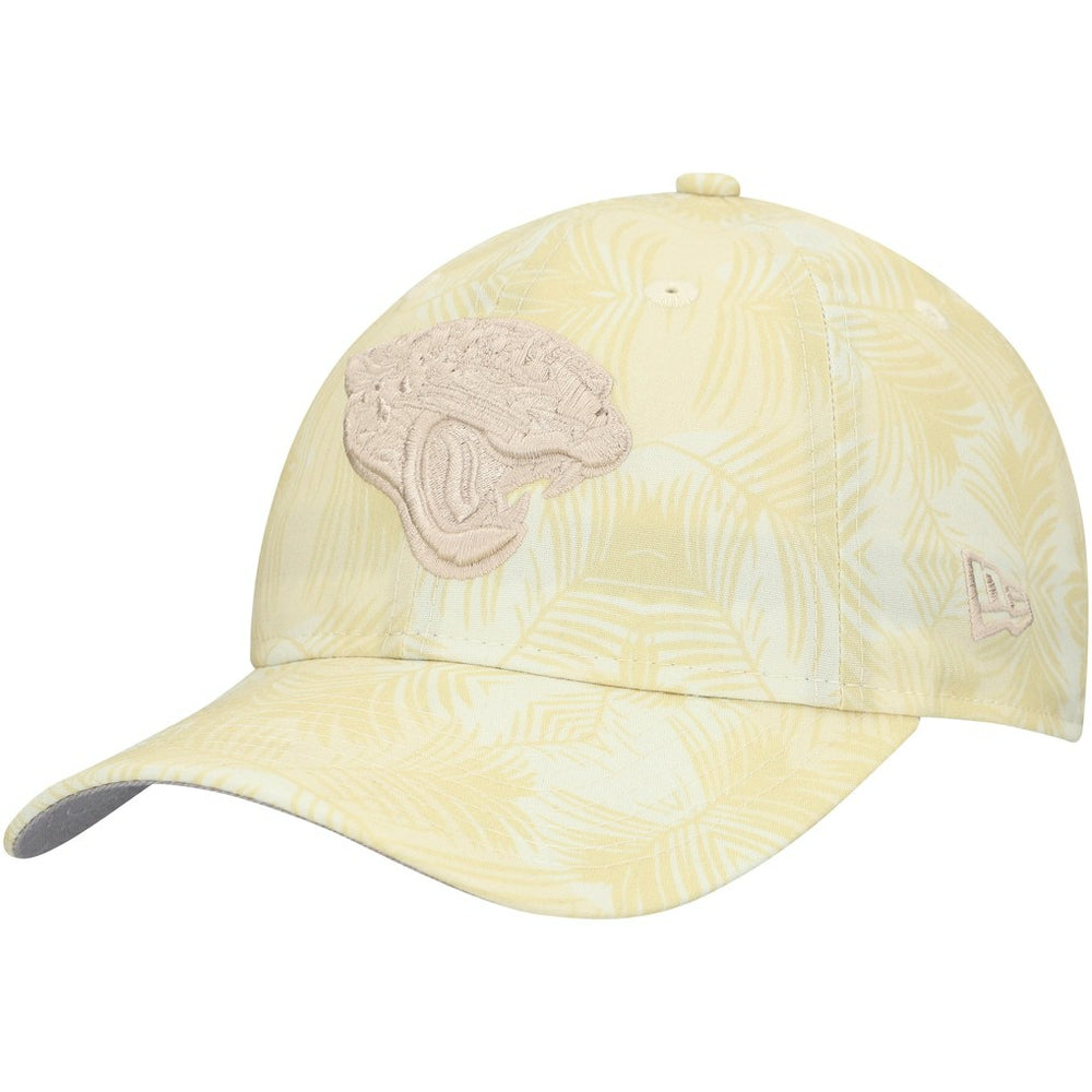 Jacksonville Jaguars New Era Women's Frond 9TWENTY Adjustable Hat - Cream - NFL