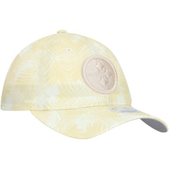 Pittsburgh Steelers New Era Women's Frond 9TWENTY Adjustable Hat - Cream - NFL