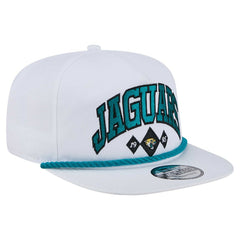Jacksonville Jaguars New Era Diamond Golfer Snapback Hat - White - NFL