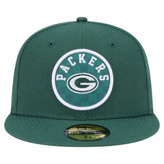 Green Bay Packers New Era Checkered 59FIFTY Fitted Hat - Green - NFL