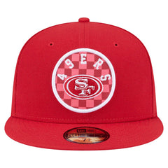 San Francisco 49ers New Era Checkered 59FIFTY Fitted Hat - Scarlet - NFL