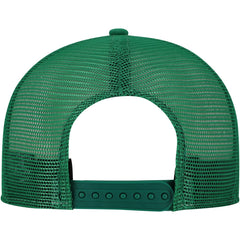 New York Jets New Era Striped A-Frame 9FIFTY Adjustable Trucker Snapback Hat - White/Green - NFL