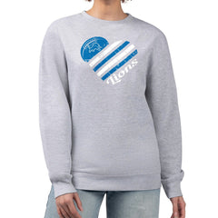 Detroit Lions G-III 4Her by Carl Banks Women's Heart Graphic Fleece Pullover Sweatshirt - Heather Gray - NFL