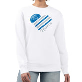 Detroit Lions G-III 4Her by Carl Banks Women's Heart Graphic Fleece Pullover Sweatshirt - White - NFL