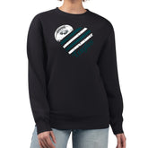 Philadelphia Eagles G-III 4Her by Carl Banks Women's Heart Graphic Fleece Pullover Sweatshirt - Black - NFL