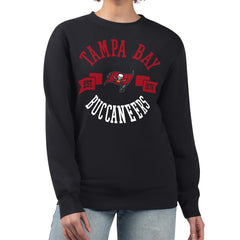 Tampa Bay Buccaneers G-III 4Her by Carl Banks Women's Large Team Graphic Fleece Pullover Sweatshirt - Black - NFL