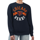 Chicago Bears G-III 4Her by Carl Banks Women's Large Team Graphic Fleece Pullover Sweatshirt - Navy - NFL