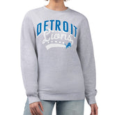 Detroit Lions G-III 4Her by Carl Banks Women's Filigree Logo Graphic Fleece Pullover Sweatshirt - Heather Gray - NFL