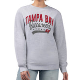 Tampa Bay Buccaneers G-III 4Her by Carl Banks Women's Filigree Logo Graphic Fleece Pullover Sweatshirt - Heather Gray - NFL
