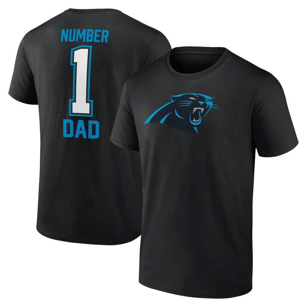 Carolina Panthers Father's Day #1 Dad T-Shirt - Black - NFL