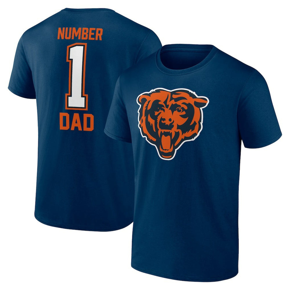 Chicago Bears Father's Day #1 Dad T-Shirt - Navy - NFL