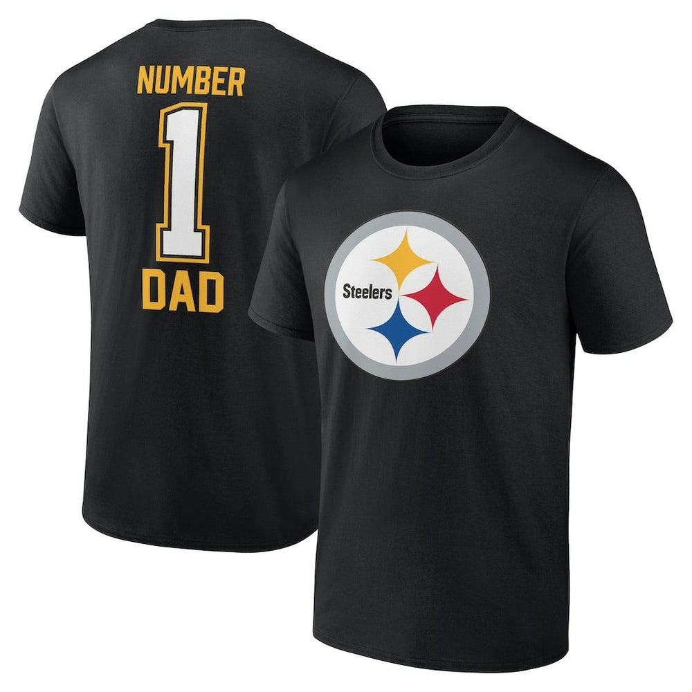 Pittsburgh Steelers Father's Day #1 Dad T-Shirt - Black - NFL