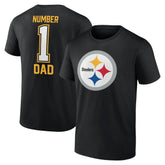 Pittsburgh Steelers Father's Day #1 Dad T-Shirt - Black - NFL
