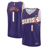 Fanatics Devin Booker Phoenix Suns Fast Break Replica Player Jersey Icon Edition Purple