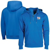 New York Giants Dunbrooke Unisex Defender Quarter-Zip Hoodie - Royal - NFL