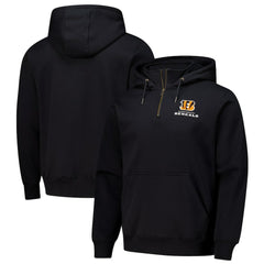 Cincinnati Bengals Dunbrooke Unisex Defender Quarter-Zip Hoodie - Black - NFL
