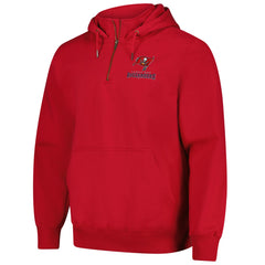 Tampa Bay Buccaneers Dunbrooke Unisex Defender Quarter-Zip Hoodie - Red - NFL
