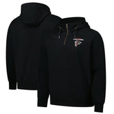 Atlanta Falcons Dunbrooke Unisex Defender Quarter-Zip Hoodie - Black - NFL