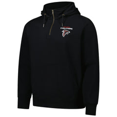 Atlanta Falcons Dunbrooke Unisex Defender Quarter-Zip Hoodie - Black - NFL