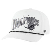 Miami Dolphins '47 Wave Speckle Hitch Rope Adjustable Hat - White - 47 brand