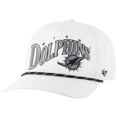 Miami Dolphins '47 Wave Speckle Hitch Rope Adjustable Hat - White - 47 brand