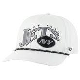 New York Jets '47 Wave Speckle Hitch Rope Adjustable Hat - White - 47 brand