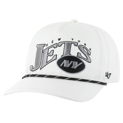 New York Jets '47 Wave Speckle Hitch Rope Adjustable Hat - White - 47 brand