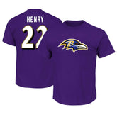 Derrick Henry Baltimore Ravens Big & Tall Player Name & Number T-Shirt - Purple - Fanatics