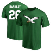 Saquon Barkley Philadelphia Eagles Big & Tall Player Name & Number T-Shirt - Kelly Green - Fanatics