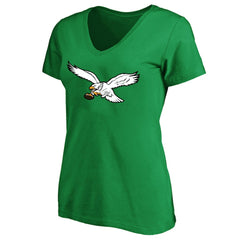 Saquon Barkley Philadelphia Eagles Women's Plus Size Fair Catch Name & Number Scoop Neck T-Shirt - Kelly Green - NFL