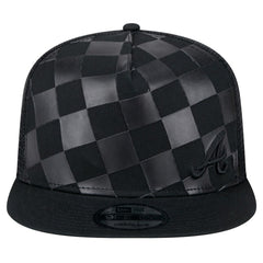 Atlanta Braves New Era Score Check A-Frame Trucker 9FIFTY Snapback Hat for sale