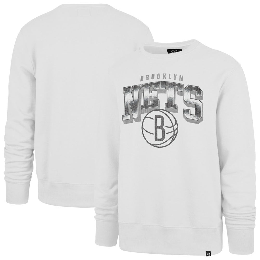 47 brand Brooklyn Nets '47 Spotlight Headline Pullover Sweatshirt White
