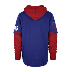 47 brand Philadelphia 76ers '47 Trifecta Shortstop Pullover Hoodie Royal