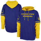 47 brand Golden State Warriors '47 Trifecta Shortstop Pullover Hoodie Royal